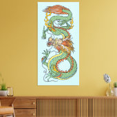 Traditionele Chinese drakencanvas afdrukken (Insitu (Woonkamer))