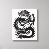 Traditionele Chinese drakencanvas afdrukken (Voorkant)