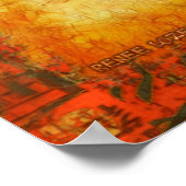 Traditionele Chinese drakenmacht Poster (Hoek)