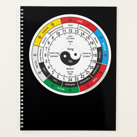 Traditionele Chinese geneesmiddelenklok Planner (Voorkant)
