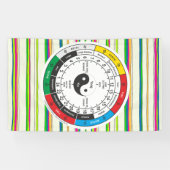 Traditionele Chinese geneesmiddelenklok Square Sti Spandoek (Horizontaal)