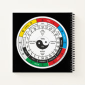 Traditionele Chinese geneesmiddelenklok T-Shirt Sh Notitieboek (Achterkant)