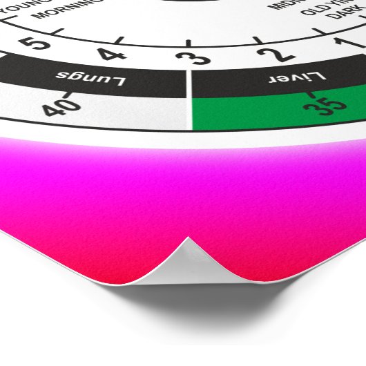 Traditionele Chinese geneesmiddelenklok T-Shirt Sh Poster (Hoek)