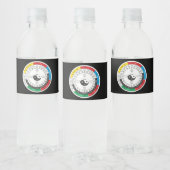 Traditionele Chinese geneesmiddelenklok T-Shirt Sh Waterfles Etiket (Flessen)