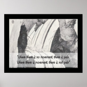 Traditionele Chinese gezegde Pijn Poster