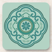 traditionele Chinese groene Ruyi wolk