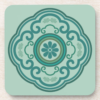 traditionele Chinese groene Ruyi wolk Bier Onderzetter