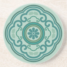 traditionele Chinese groene Ruyi-wolk