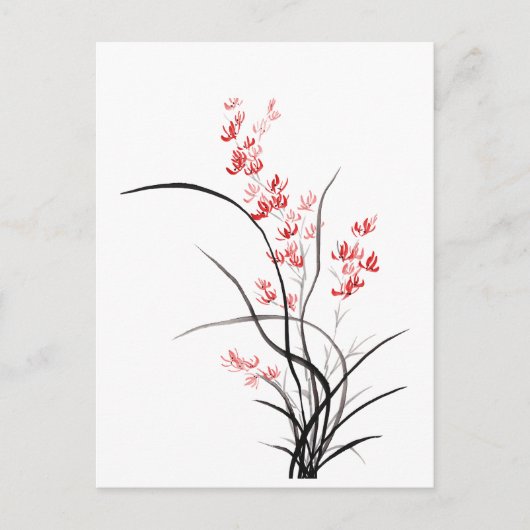 Traditionele Chinese iris - één Briefkaart (Voorkant)