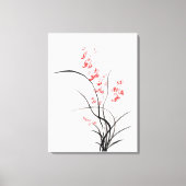 Traditionele Chinese iris - één Canvas Afdruk (Voorkant)