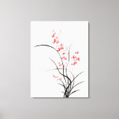 Traditionele Chinese iris - één Canvas Afdruk (Voorkant)