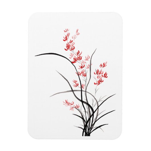 Traditionele Chinese iris - één Magneet (Verticaal)