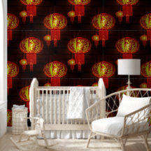 Traditionele Chinese lantaarns - naadloos patroon 