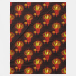 Traditionele Chinese lantaarns - naadloos patroon Fleece Deken