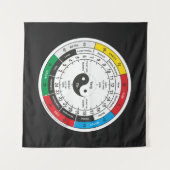 Traditionele Chinese Mok van de klok in de klok Wandkleed (Voorkant (horizontaal))