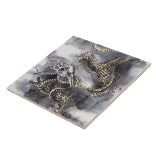 Traditionele Chinese schilderijen, jaar van de dra Tegeltje (Zijkant)