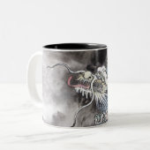 Traditionele Chinese schilderijen, jaar van draak  Tweekleurige Koffiemok (Voorkant links)