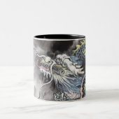 Traditionele Chinese schilderijen, jaar van draak  Tweekleurige Koffiemok (Center)