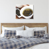 Traditionele Chinese theeceremonie: langthee Canvas Afdruk (Insitu (Slaapkamer))