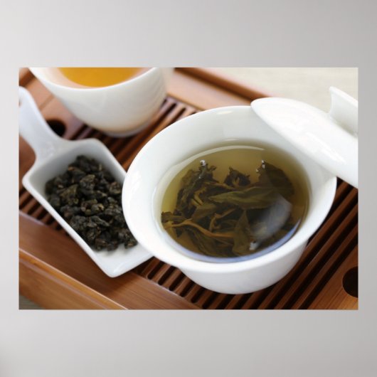 Traditionele Chinese theeceremonie: langthee Poster (Voorkant)