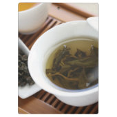 Traditionele Chinese theeceremonie: langwerpige th Klembord (Achterkant)