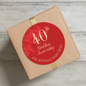 Traditionele Chinese trouwherdenking Ronde Sticker