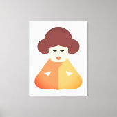 Traditionele Chinese vrouwen Canvas Afdruk (Voorkant)