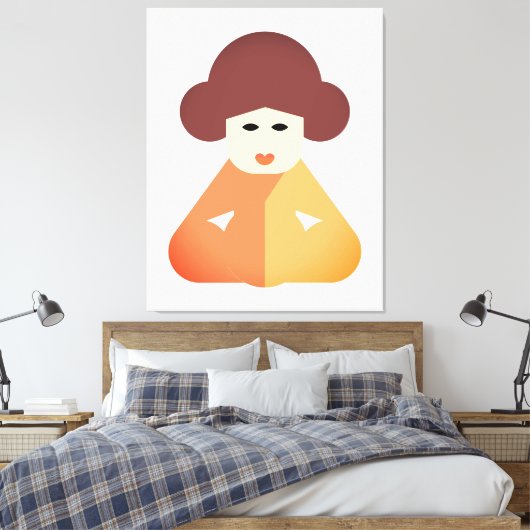 Traditionele Chinese vrouwen Canvas Afdruk (Insitu (Slaapkamer))