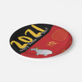 Traditionele Chinese weekbladen voor 2021 PP Papieren Bordje (Gekanteld)