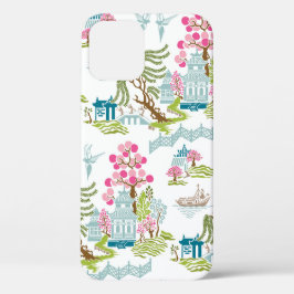 Traditionele Chinoiserie in lentekleuren Case-Mate iPhone Case