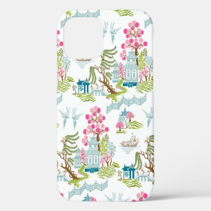 Traditionele Chinoiserie in voorjaars kleuren iPhone 12 Pro Hoesje