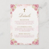 Traditionele Christelijke Katholieke bruiloft Deta Informatiekaartje (Voorkant)