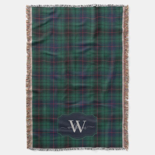 Traditionele Clan Davidson Schotse Tartan Plaid Deken (Voorkant Verticaal)
