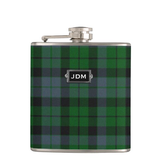 Traditionele Clan MacKay Tartan Pset Flask Heupfles (Voorkant)