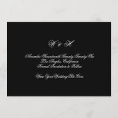 Traditionele Classic Calligraphy Monogram Foto Save The Date (Achterkant)