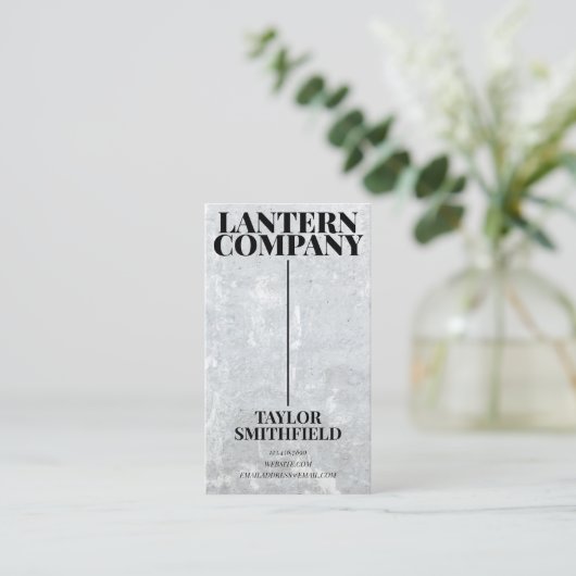 TRADITIONELE CONCRETE VISITEKAARTJE (Staand voorkant)