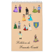 Traditionele Costumes van Frankrijk - Comté Kalender (Hoes)