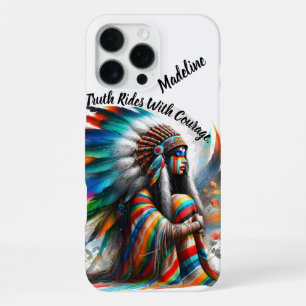 Traditionele culturele ontwerpen van inheemse Indi iPhone 16 Pro Max Hoesje