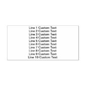 Traditionele Custom Business 10 Lijnen van Serif T Zelfinktende Stempel (Design)