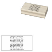 Traditionele Custom Business 11 Lijnen van Serif T Rubberstempel (Gestempeld)
