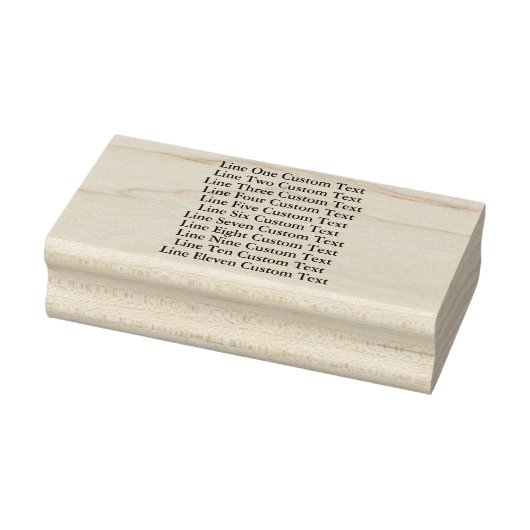 Traditionele Custom Business 11 Lijnen van Serif T Rubberstempel (Stempel)