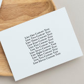 Traditionele Custom Business 11 Lijnen van Serif T Rubberstempel