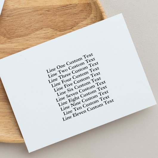 Traditionele Custom Business 11 Lijnen van Serif T Rubberstempel