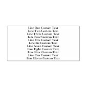 Traditionele Custom Business 11 Lijnen van Serif T Zelfinktende Stempel (Design)