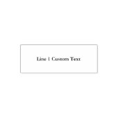 Traditionele Custom Business 1 lijn van Serif teks Zelfinktende Stempel (Design)