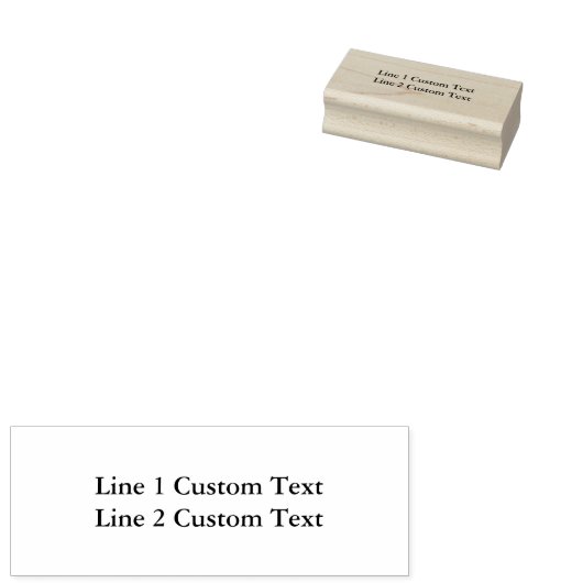 Traditionele Custom Business 2-lijnen voor seriële Rubberstempel (Gestempeld)