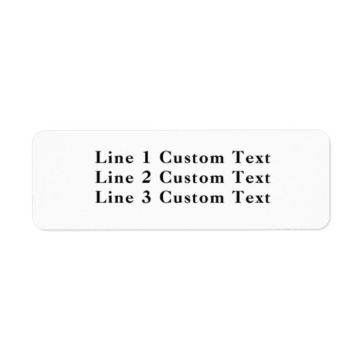 Traditionele Custom Business 3-lijnen voor seriële Etiket (Voorkant)