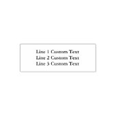 Traditionele Custom Business 3-lijnen voor seriële Zelfinktende Stempel (Design)