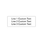 Traditionele Custom Business 3-lijnen voor seriële Zelfinktende Stempel (Design)