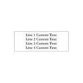 Traditionele Custom Business 4-lijnen voor seriële Zelfinktende Stempel (Design)